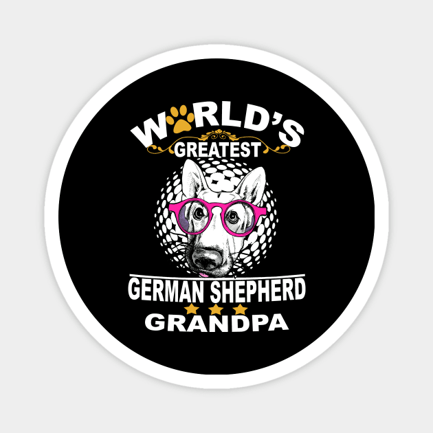 World's Greatest German Shepherd Grandpa Magnet by Ravens